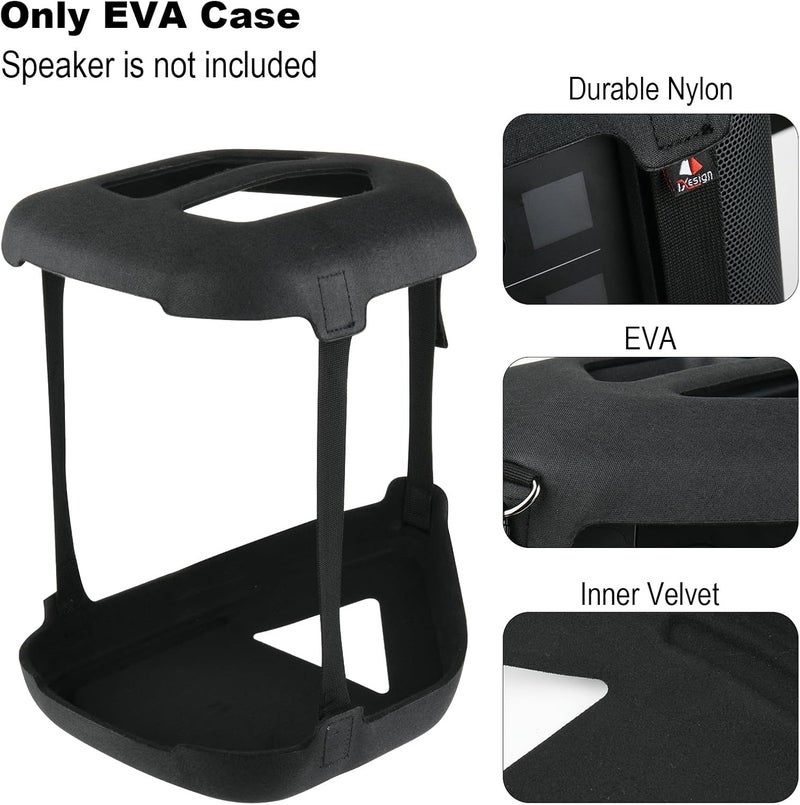 TXesign حقيبة سفر EVA لحمل سماعة Bose S1 Pro+، غطاء واقي بديل EVA مع حزام كتف، حقيبة حمل سفر لسماعة Bose S1 Pro+ - Image 4